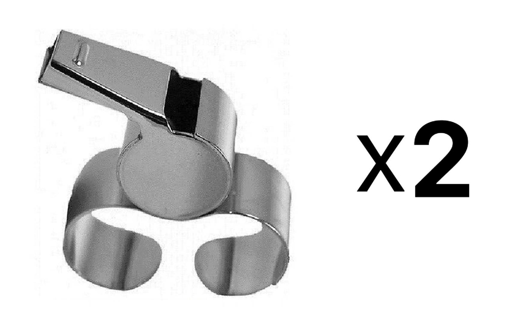 A&R Pro Series Standard Referee Hockey Sports Metal Finger Whistle (2